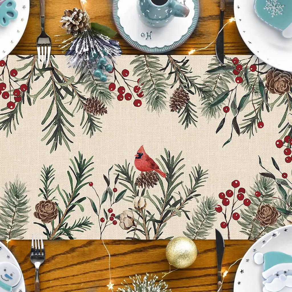 Pine Linen Table Runner