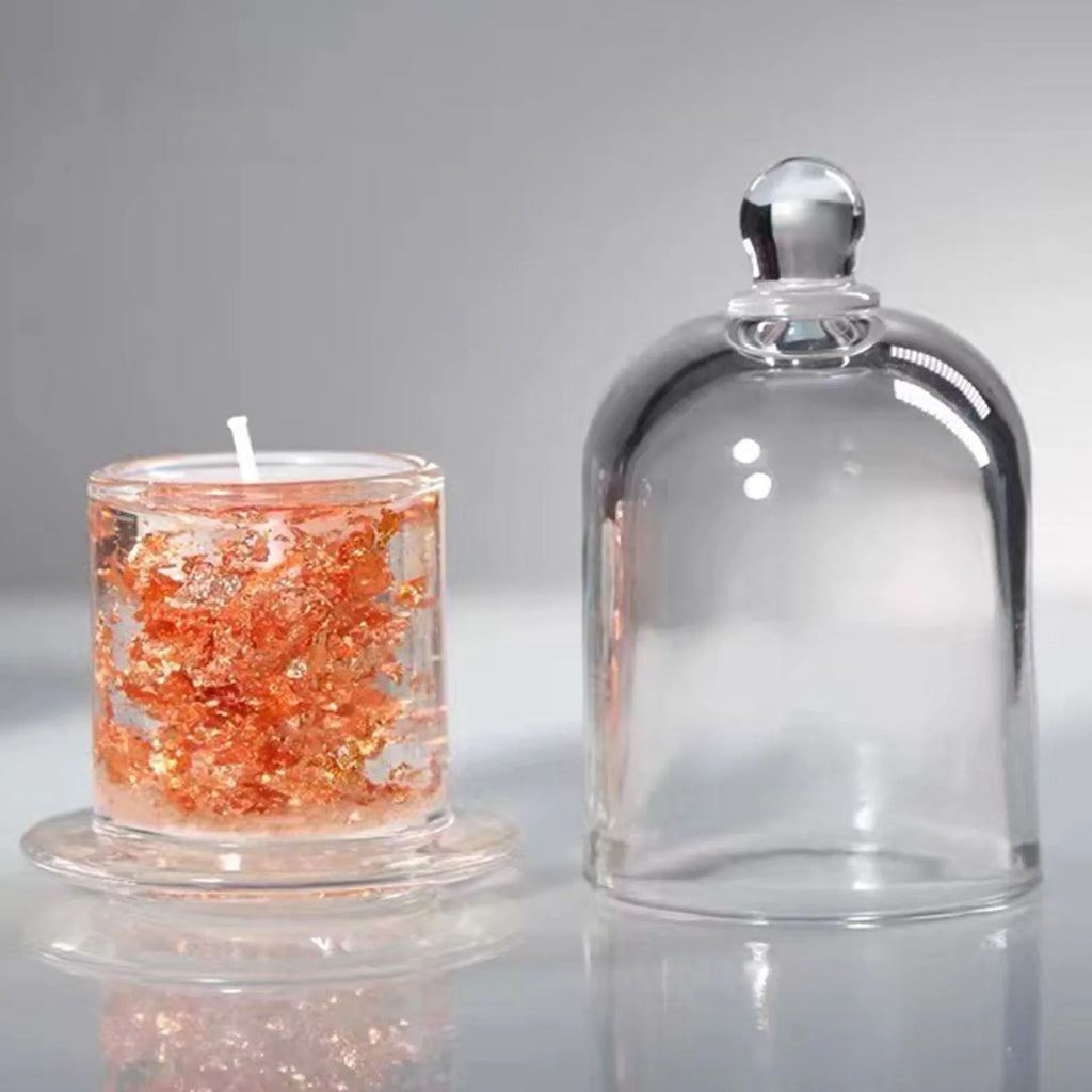 Glass Cloche Candle Holder
