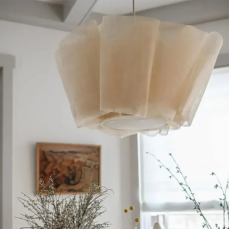 Sheer Linen Pendant Lampshade
