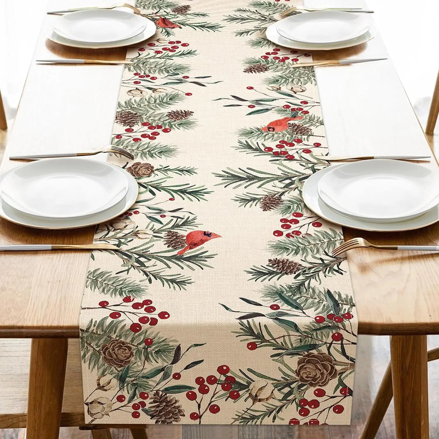 Pine Linen Table Runner