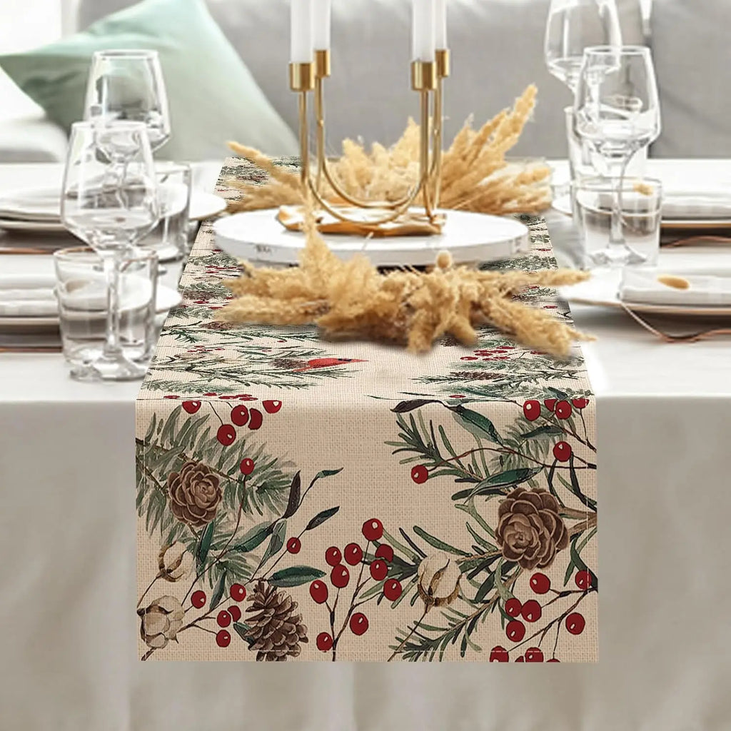 Pine Linen Table Runner