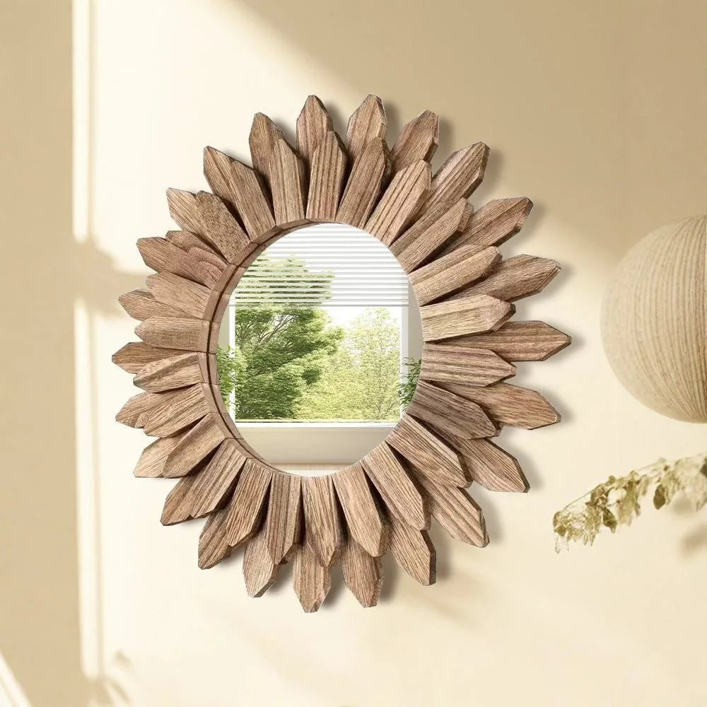 Wooden Wall Mirror