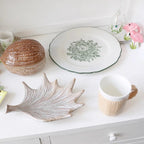 Nordic Leaf Ceramic Plate